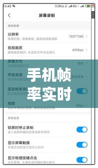 手機(jī)幀率實(shí)時(shí)錄制，手機(jī)錄屏幀數(shù) 