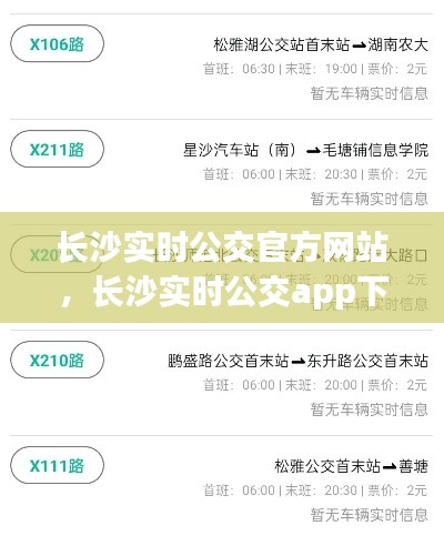 長(zhǎng)沙實(shí)時(shí)公交官方網(wǎng)站，長(zhǎng)沙實(shí)時(shí)公交app下載 