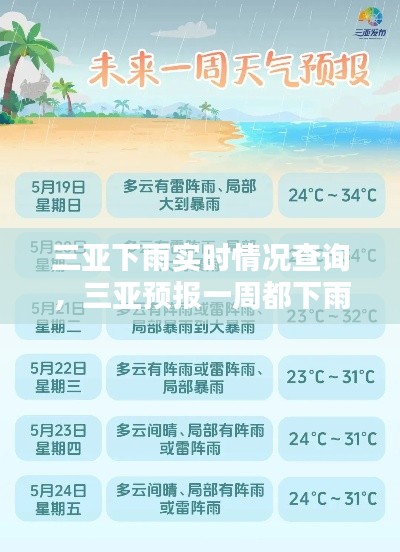 三亞下雨實(shí)時(shí)情況查詢，三亞預(yù)報(bào)一周都下雨 
