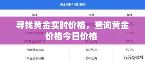 尋找黃金實(shí)時(shí)價(jià)格，查詢黃金價(jià)格今日價(jià)格 
