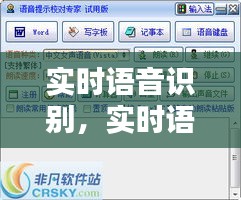 實(shí)時(shí)語音識別，實(shí)時(shí)語音識別軟件 