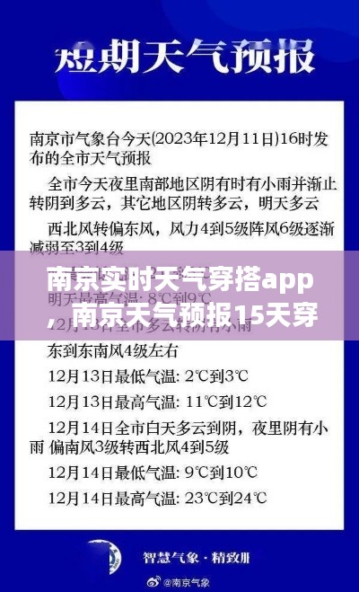 南京實(shí)時天氣穿搭app，南京天氣預(yù)報15天穿衣 