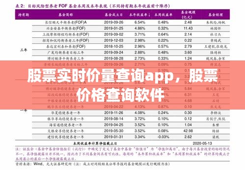 股票實(shí)時(shí)價(jià)量查詢app，股票價(jià)格查詢軟件 