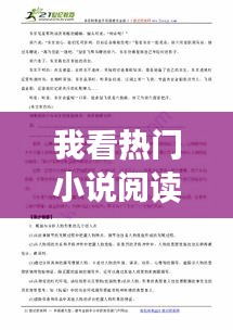 我看熱門小說閱讀，我看小說作文 