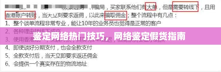 鑒定網(wǎng)絡熱門技巧，網(wǎng)絡鑒定假貨指南 