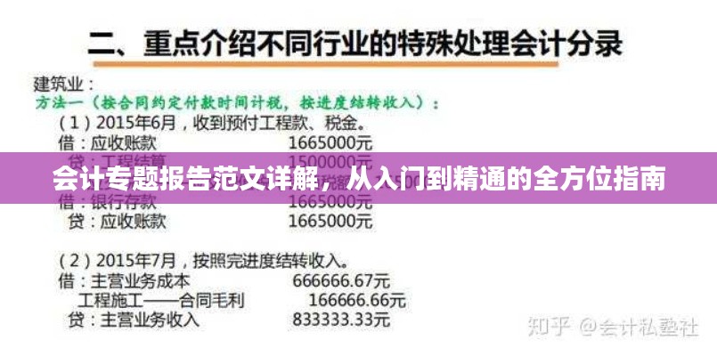 會(huì)計(jì)專題報(bào)告范文詳解，從入門(mén)到精通的全方位指南