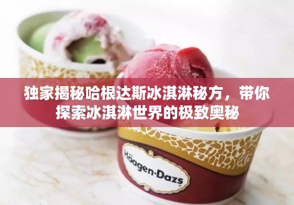 獨(dú)家揭秘哈根達(dá)斯冰淇淋秘方，帶你探索冰淇淋世界的極致奧秘