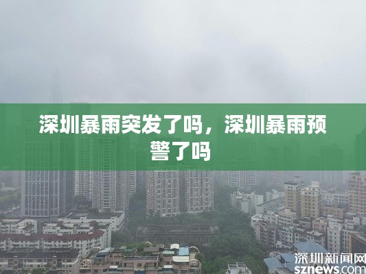 深圳暴雨突發(fā)了嗎，深圳暴雨預(yù)警了嗎 