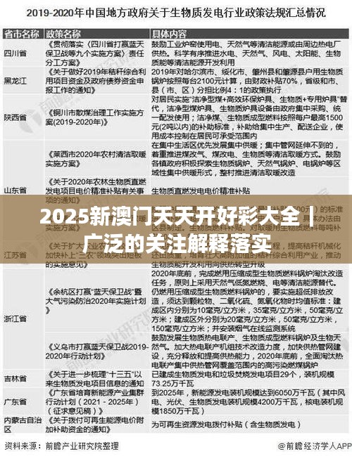 2025新澳門(mén)天天開(kāi)好彩大全｜廣泛的關(guān)注解釋落實(shí)