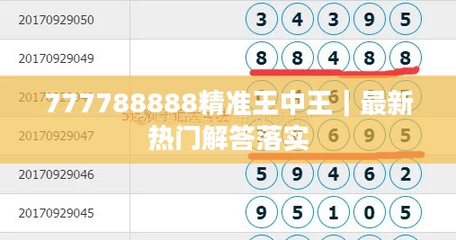 777788888精準(zhǔn)王中王｜最新熱門解答落實(shí)