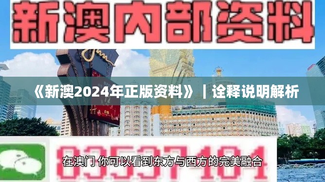 《新澳2024年正版資料》｜詮釋說(shuō)明解析