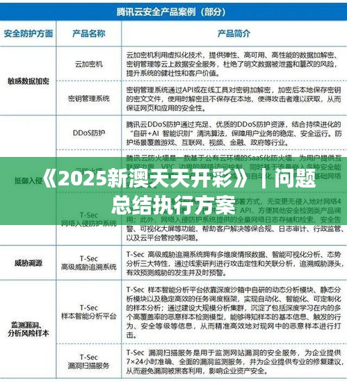 《2025新澳天天開(kāi)彩》｜問(wèn)題總結(jié)執(zhí)行方案
