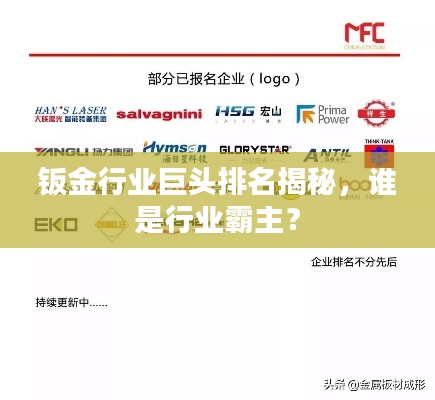 鈑金行業(yè)巨頭排名揭秘，誰是行業(yè)霸主？