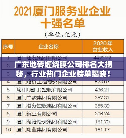 廣東地磚纏繞膜公司排名大揭秘，行業(yè)熱門企業(yè)榜單揭曉！
