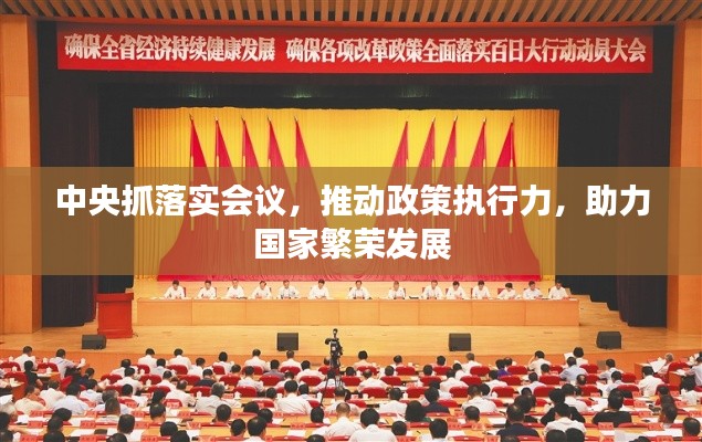 中央抓落實會議，推動政策執(zhí)行力，助力國家繁榮發(fā)展