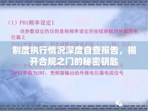 制度執(zhí)行情況深度自查報(bào)告，揭開(kāi)合規(guī)之門(mén)的秘密鑰匙