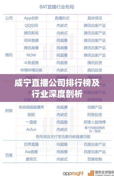 咸寧直播公司排行榜及行業(yè)深度剖析