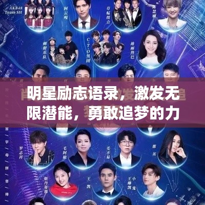 明星勵(lì)志語錄，激發(fā)無限潛能，勇敢追夢(mèng)的力量之源