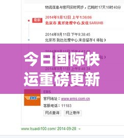 今日國際快運(yùn)重磅更新，最新消息一覽