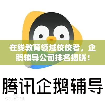 在線教育領域佼佼者，企鵝輔導公司排名揭曉！