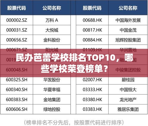 民辦芭蕾學(xué)校排名TOP10，哪些學(xué)校榮登榜單？