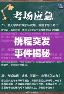 攜程突發(fā)事件揭秘，意想不到的危機處理與應(yīng)對策略