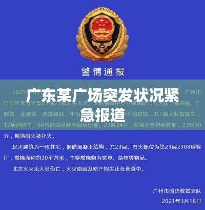 廣東某廣場突發(fā)狀況緊急報(bào)道
